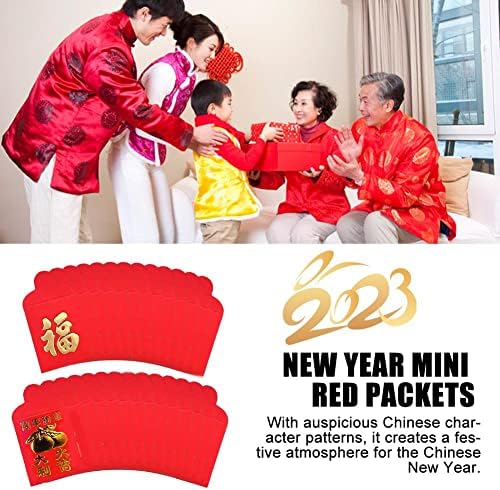 Nova Godina Mini Crvena Koverta Fu Lik Vjenčanje Press Bed Custom Mini Creative Exquisite Crveni Novac Koverti Mali