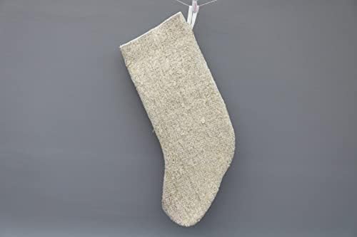 Sarikaya Jastuk Božićne čarape, Bež čarapa, konoplje božićne čarape, Kilim čarapa, Santa Cruz Čarapa, Božićne čarape, 100