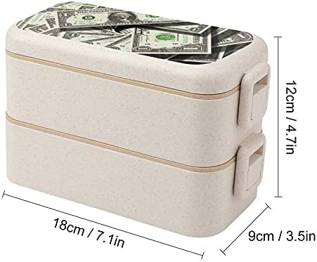 Materijal za pšeničnu vlakna američkog dolara Bento ručak kutija nepropusna kontejneri za djecu i odrasle