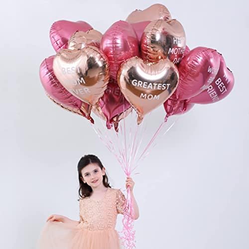 18 kom Majčin dan Party balloons Kit dekoracije 16 inčni folija Balloon Set Happy Majčin dan najbolja mama Balloon Set srce oblik