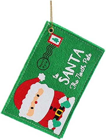 Božićne klasične božićne koverte Santa kartice torbe za božićne ukrase Božićni ukrasi Božićni privjesak umjetni kokonski i vijenac