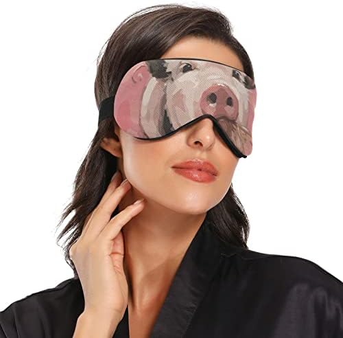 Unisex Sleep maska ​​za oči Sweet-Little-Piggy-Chomping noć za spavanje Sleep Comfort omota za spavanje