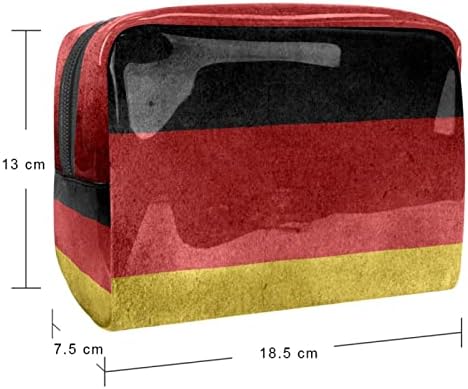 Toaletna torba putna torba, vodootporna kozmetička torba za šminkanje organizator putovanja za dodatnu opremu, Vintage njemačka Zastava