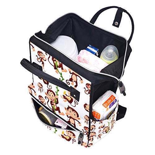 Nehomer čarapa monkeys torba za pelene Travel Mama torbe na peppy ruksak veliki kapacitet za njegu beba