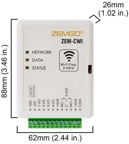 Zemgo FPC-8455 Smart Mobile WiFi kontroler za kontrolu pristupa sa Androidom + Apple App, Web pretraživač + daljinsko gledanje pametnog telefona, magnetna brava za izlazna vrata 600lbs, unutrašnja tastatura/RFID čitač