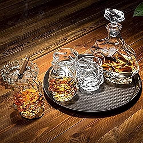 Whisky Decanter Personality set dekantera za vino i čaša personalizirani set antera za viski, Staklena bočica od 900 ML i šest čaša