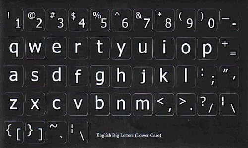 Engleski Američki veliki natpis netransparentni Crni Backgroubd naljepnice za tastaturu za laptop računare Tastature za Desktop računare
