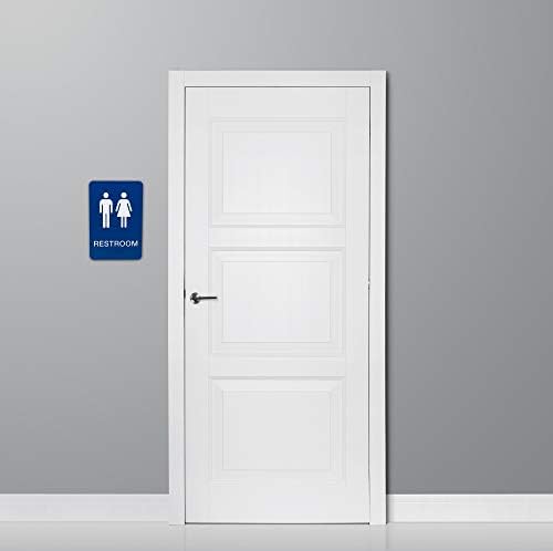 Nepristupni / invalidski kolica Unisex Spol Neutralni znak za-toalet W / Braille - plava