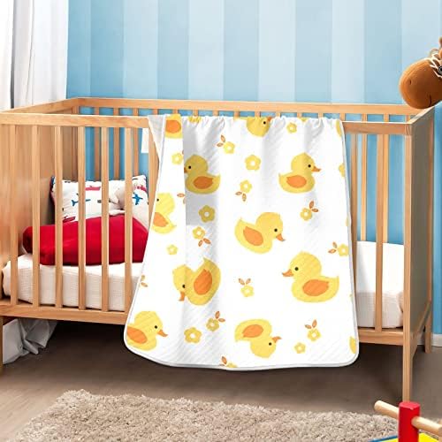 Swaddle pokrivač gume cvjetovi pamučni pokrivač za dojenčad, prijemne pokrivač, lagana mekana pokrivačica za krevetić, kolica, rabljevine, 30x40 u