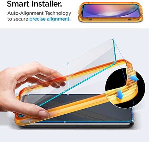Spigen kaljeno staklo Zaštita ekrana [GlasTR AlignMaster] dizajniran za Galaxy A54 5G - 2 Pakovanje