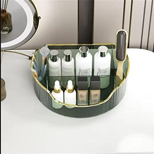 ZlxDP kozmetički kutija za odlaganje akril desktop preljev za cipele za usne za usne za njegu kože Decarmentalizirani stalak za skladištenje