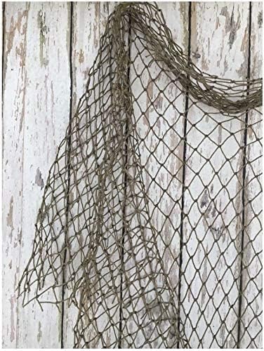 Colibrox Ribolovna mreža 5'x10 '~ Komercijalna mreža ribe ~ Stari vintage dekor