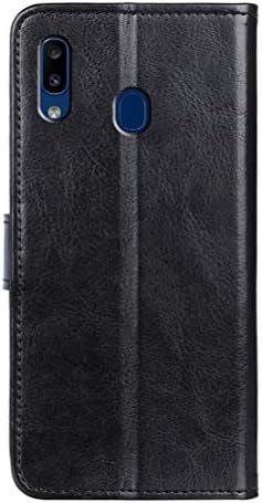 HICASEER Galaxy A20 futrola, PU kožni novčanik Flip magnetske zaštitne poklopce Poklopac za zaštitu od štanda Funkcija za Samsung Galaxy A20 / A30 / M10S 6.4 - crna