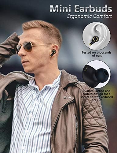 Bluedio Bluetooth bežični uši, P bežične slušalice za uši u ušima Slušalice sa punjenjem, mini slušalica ugrađenim mikrofonom za mobitel