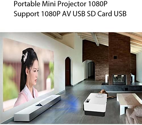 LMMDDP mini kućni projektor podržava 1080p AV USB SD kartica USB prijenosni projektor