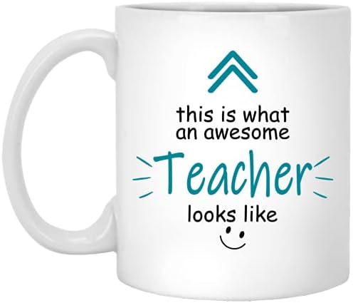 Ovako izgleda sjajna učiteljica, poklon za učitelja, božićni poklon za učitelja, prisutni učitelj, najbolji učitelj ikada 11oz