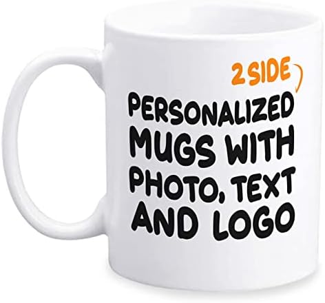 Prilagođene šolje za kafu personalizovane keramičke šolje dodajte sliku Kreirajte Logo sa tekstom 11oz