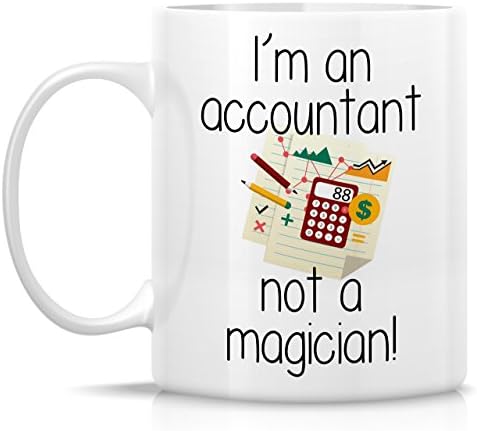Retreez smiješna šolja-Ja sam računovođa, a ne mađioničar! 11 Oz keramičke šolje za kafu - smešni, sarkazam, sarkastični, motivacioni,