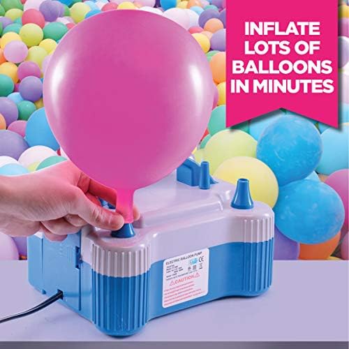 PREXTEX prijenosni balon pumpa snažni električni avioni sa puhalom sa dvostrukim mlaznicom naduvavanje balona za brze i jednostavne skupne balone za dodjelu događaja i zabavnog ukrasa