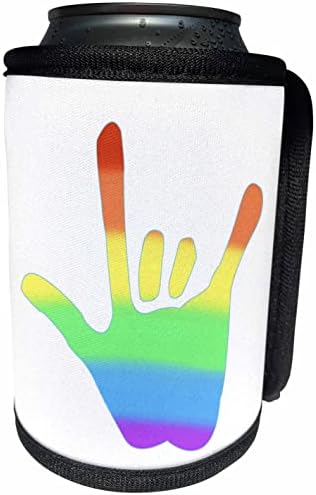 3Droza slika ljubavnog jezika za ruke u Rainbow mješavina - može li hladni flash omotati