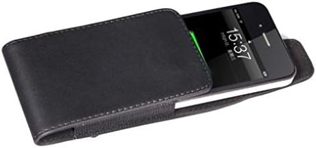 Crna kožna kožna futrola poklopac torbica za držač za okretni klip za okretni remen Kompatibilan je s verizon LG Enlight VS700 - Verizon