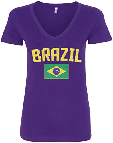 Threadrock Ženska majica Brazila s V-izrezom