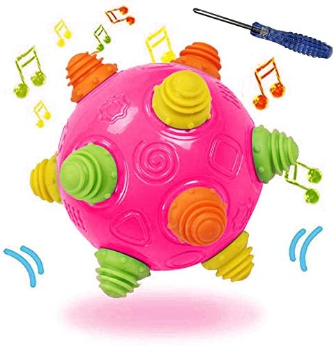 Toddlers Baby Music Shake Dancing Ball Toy, Pomicanje i puzanje kugličnih igračaka za djecu, odskakanje senzorskih učenja kugličnih igračaka Idealni poklon za dječje dječake i djevojke, beskrajno zabavno za djecu