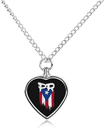 Portoriko PR Zastava nakit za kućne ljubimce ogrlica urne za pepeo privjesak za uspomenu za poklone portreta mačaka