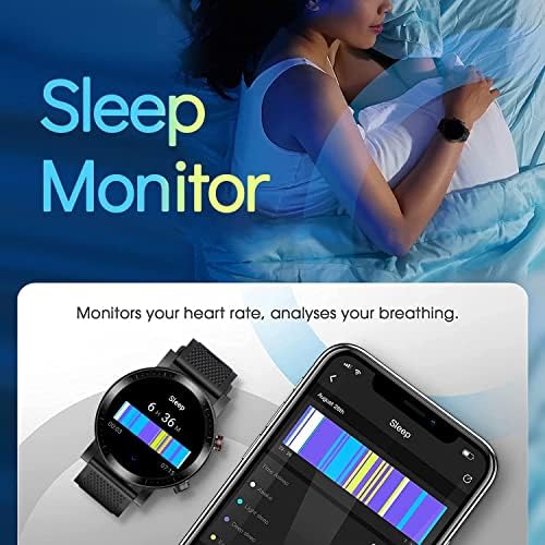Smart Watch 1,39 AMOLED displej 5atm vodootporan Bulit-u GPS fitness tracker 14-dnevna upotreba Srčana brzina krvi kisik za spavanje Smartwatch za Android telefone i iOS kompatibilni iPhone Samsung Muškarci