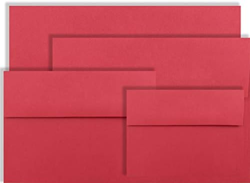 Holiday Red 100 koverte A7 u kutiji za 5 X 7 pozivnica najave iz galerije koverti