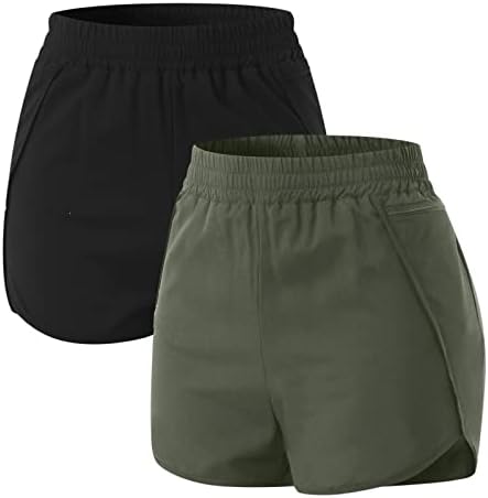Ležerne kratke hlače za žene Ljeto visoki stručni četverokrevetne kratke hlače Atletski vježbanje Hlače za odmor Loose Comfy zreve