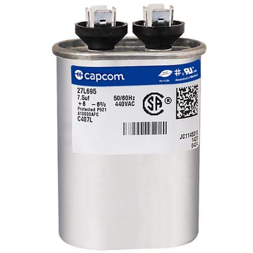 Oval Run kondenzator odgovara nosaču P291-0754-7.5 UF MFD 440 Volt VAC