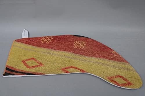 Sarikaya Jastuk Božićni dekor, Xmas čarapa, uzorlova monogramska čarapa, etnička čarapa, Anatolijsko kilim čarapa, čarapa 1173