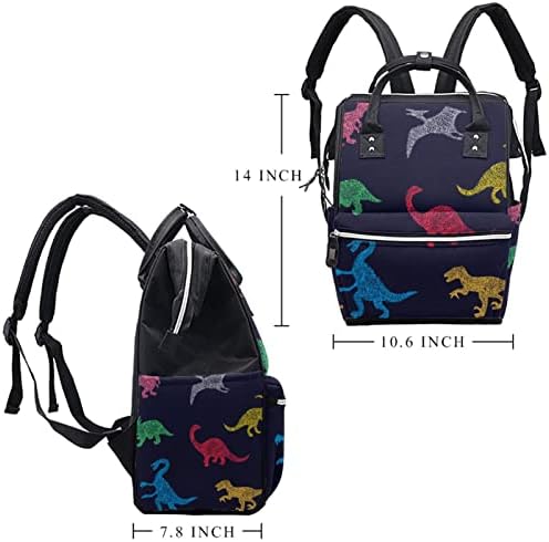 Crtani šareni različiti ručni dinosaur ruksak pelena sa promjenom vrećica za dječje djevojke dječake mama torba