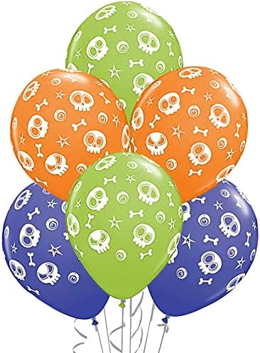PMU Pirate baloni - mali baloni za lateks za Halloween Ghost Teme i rođendan, partikale, zabava za zabavu i ureda za ukrašavanje -