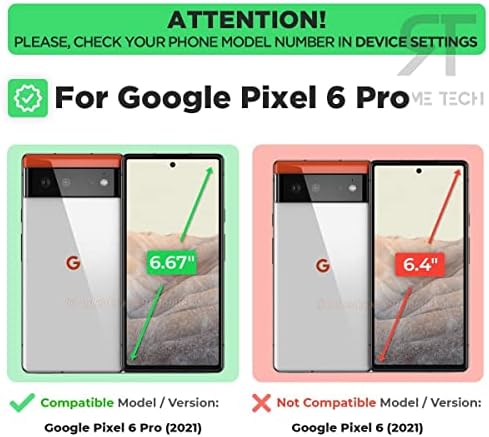 Rim Tech Holster CASS sa kaišnim kopčom za Google Pixel 6 Pro - Slim Heavy Duty Chell Combo - Čvrsta poklopac telefona sa Kickstandom kompatibilan sa Google Pixel 6 Pro - crni