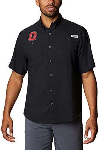Columbia NCAA Ohio Ohio Državni bukeyes muške majice Tamiami kratka rukava, 4xt, OS - crna