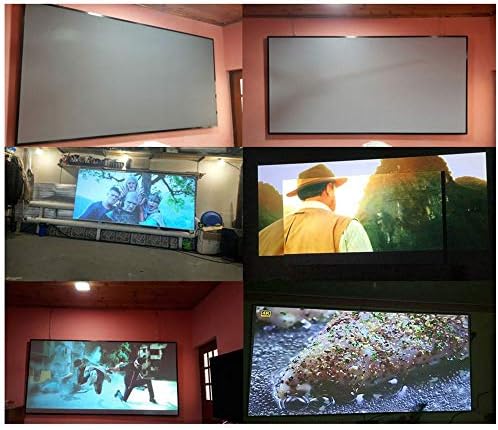 LDCHNH 133 Prijenosni sklopivi ekran projektora 16: 9 metalni sloj otporan na svetlosni kućni film Reflection Screen Magic Pastes