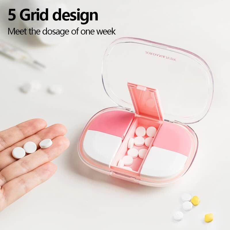 Futrole za pilule Organizator za skladištenje lijekova sedmične pilule Organizator slučaj dvostruki vlažni dispenzer za tablete lijekova case таблетница