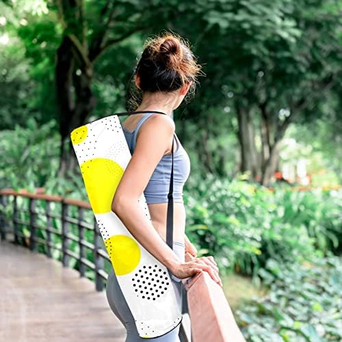 Geometrijski krug Yoga Mat torbe full-Zip Yoga Carry Bag za žene i muškarce, Vježba Yoga Mat Carrier sa podesivim remenom