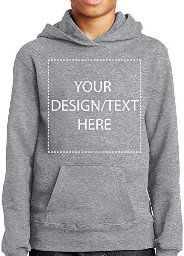 Prilagođena dukserica sa duksevima Personalizirana Dodajte vlastiti tekst ili sliku mladih Fleece pulover