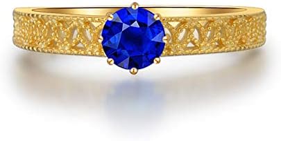 Ploy Pailin plavi safir vjenčani nakit ženski 925 Srebrni zaručnički prsten veličine 4-9