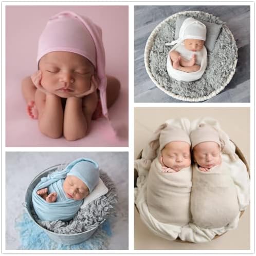 Vomdrok novorođenče mjesečno za bebe Fotografije sa šeširom za dječačke djevojke Fotografija odjeća rastezanje pokrivača FOTOGRAFIJA