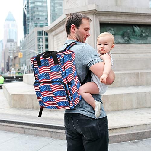 Rendebear Asa Flags mahanje ruksaka ruksaka za bebe Boy Diener Back Raksak mama Baby Bag mama s izoliranim džepovima za novorođene