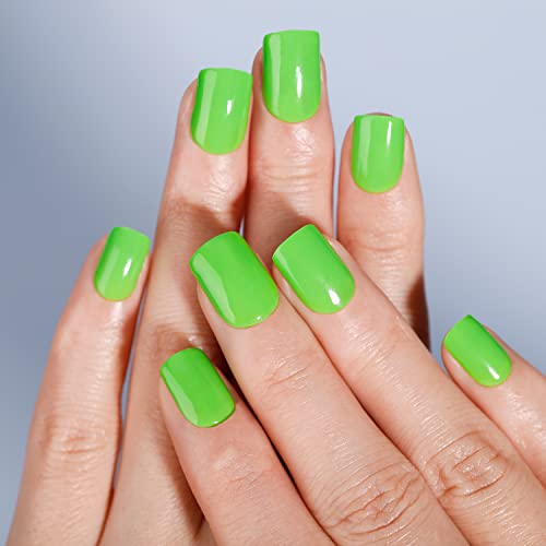 BettyCora pritisnite na nokat sa jakom četkom na snopu lepka za nokte, 24 kom zeleni Gel pritisnite na noktima