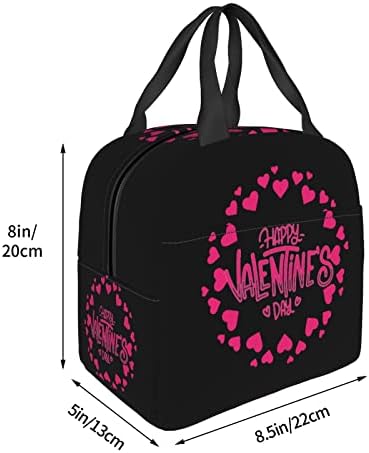 SWPWab Hearts Valentinovo za zavariva prenosiva folija zadebljana izolirana bento torba za muškarce i žene