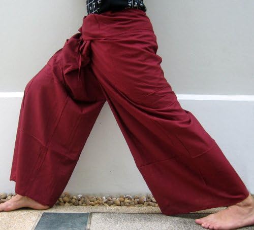Sawaddeethailand Originalne tajlandske ribolovke pantalone pantalona joga masaža rayon pamuk dugačak warp