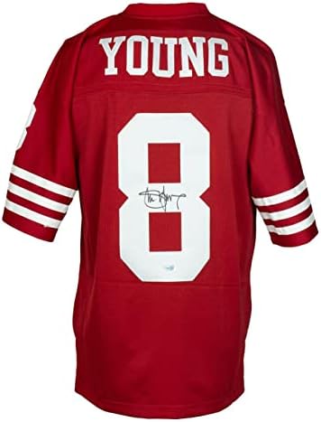 Steve Young San Francisco 49ers potpisan Fudbalski dres Mitchell & Ness - AUTOGREMENT NFL dresovi