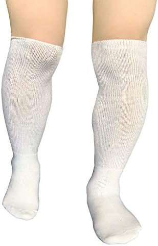Syollave Extra širina Nevezave čarape za limfedem Bariatric Diabetic Clee High Čarapa za otečene Edeme Lijevane noge Walker Boot 2