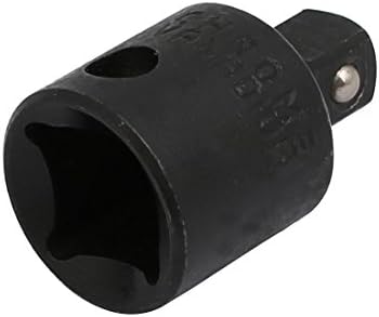 Aexit 3/8-inchx1/4-inčni Hromirani ručni alati Vanadijum čelik Adapter za kvadratnu utičnicu crni Model: 77as596qo125